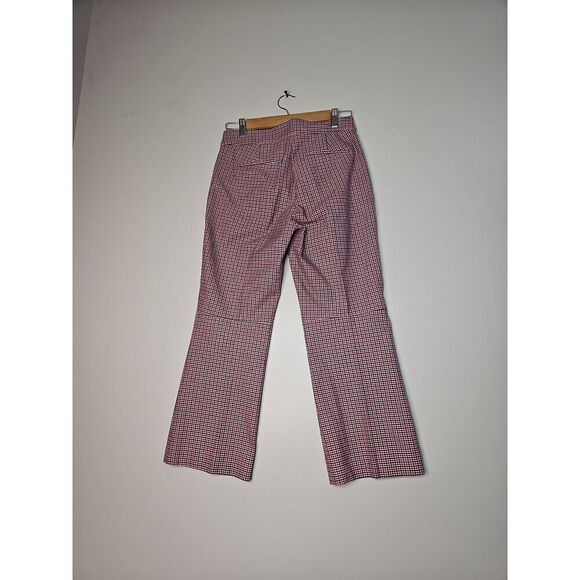J Crew Hayden Red Black Plaid Crop Kickout Pants Size 4 - Picture 8 of 16